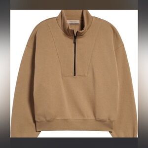 Fear of God Zip-Neck jacket in Taupe